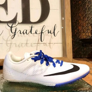 Nike Zoom Rival S 8 White Racer Blue Wmn 9.5 | Mn 8 #806558 100